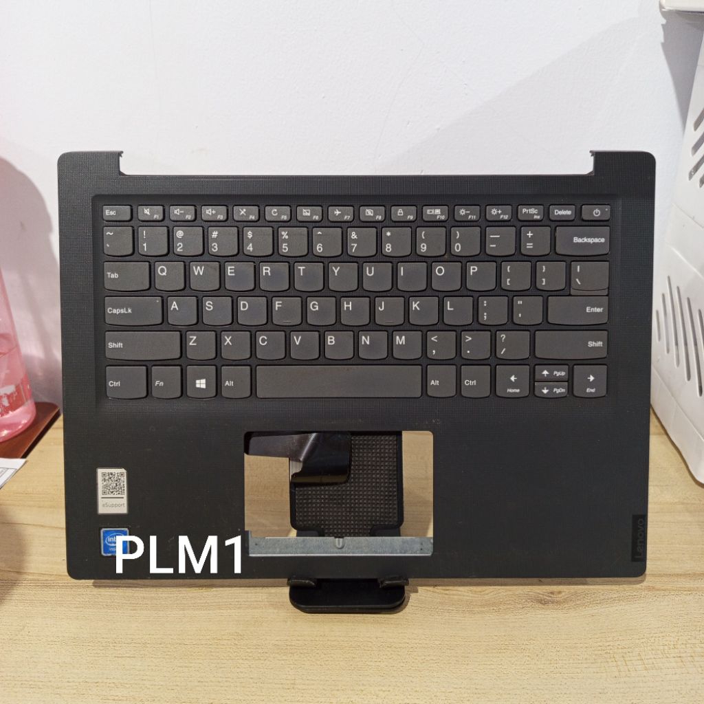 [ HITAM ] Palmrest Lenovo Ideapad S145-14IWL Normal Tested Seken Original [ frame cover casing case 
