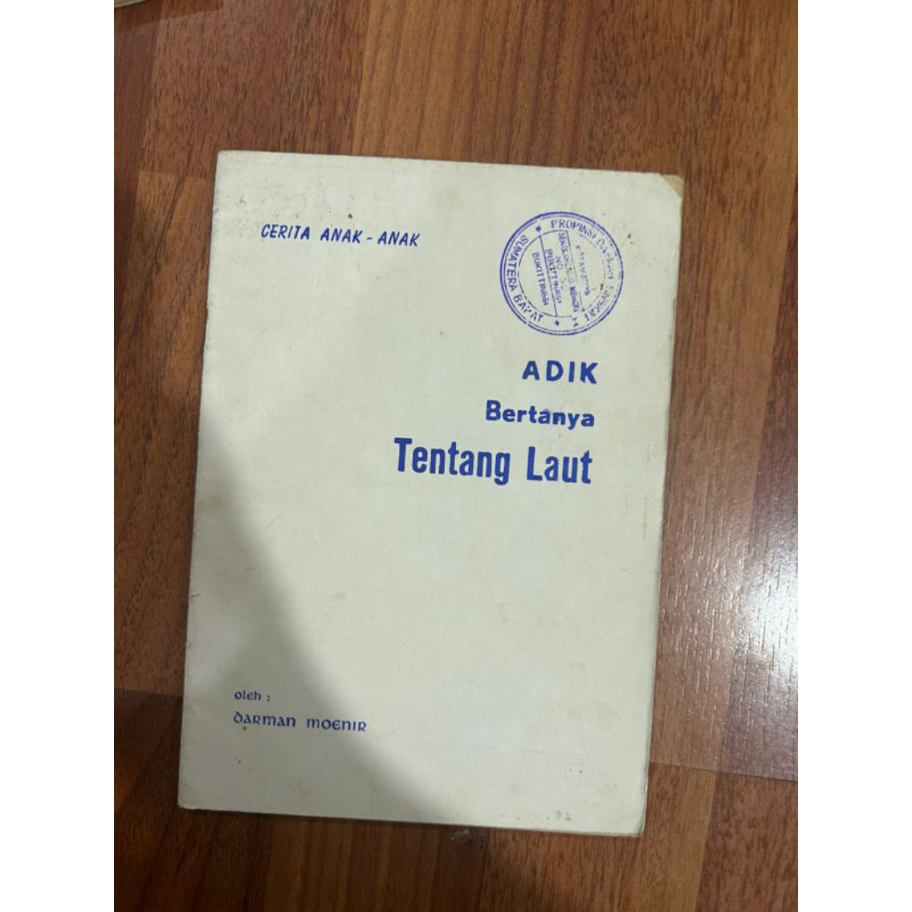 buku - buku anak² ADIK BERTANYA TENTANG LAUT oleh Darman Moenir