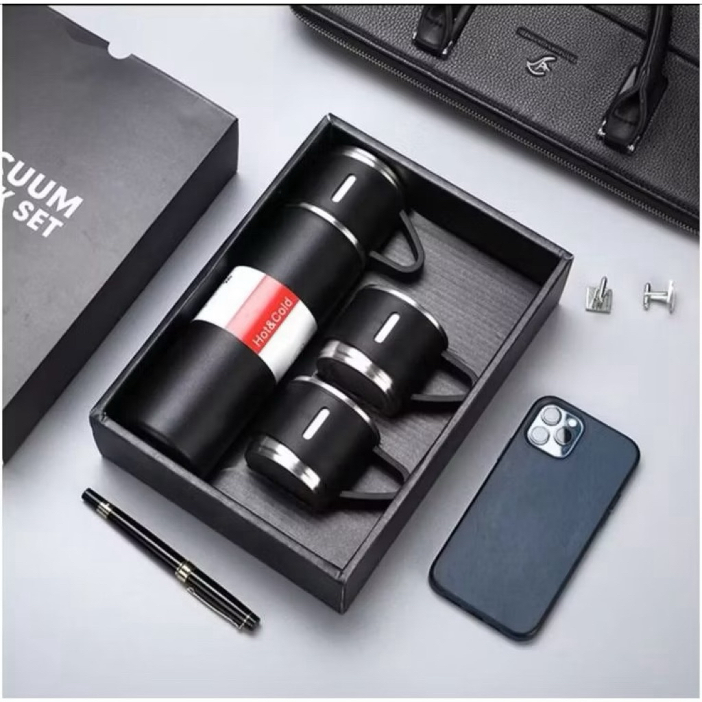 VACUUM FLASK SET GIFT HAMPERS ADA LOGO BCA PRIORITAS 500ML