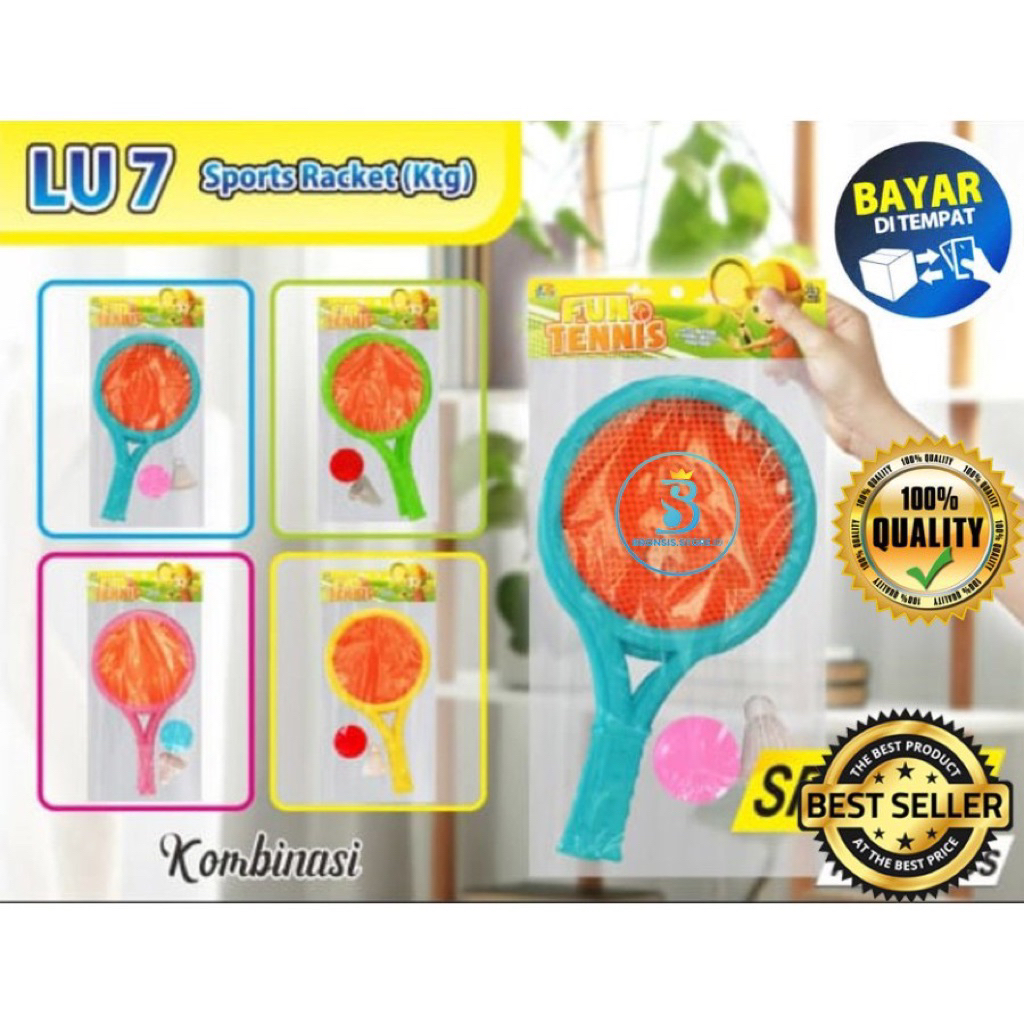 mainan anak raket bulu tangkis