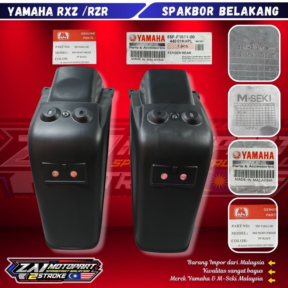 Spakbor Belakang Yamaha Rxz Mile Rxz Catalyzer Rzr impor dr Malaysia