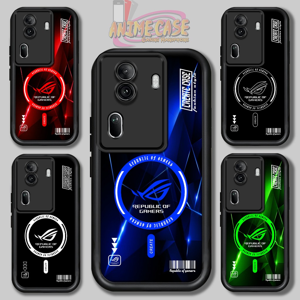 Case OPPO RENO 11 PRO Motif ( ROG5 ) Casing Handphone Softcase Glossy Anti Jamur