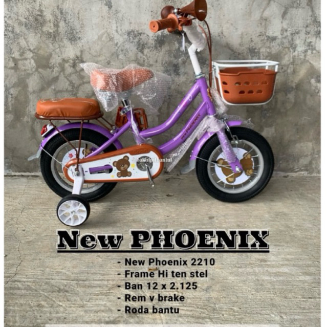 Sepeda Anak Cewek Mini ring 12 new Phoenix 2210 model klasik | Sepeda Mini new phoenix 2210 ukuran 1