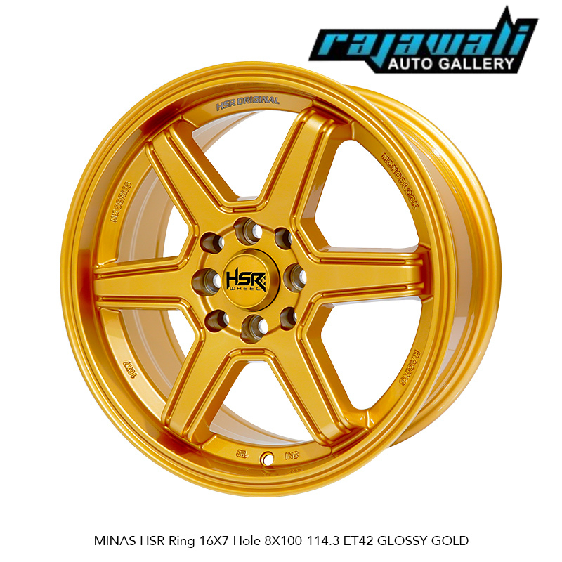 PELEK RACING RING 16 GOLD BUAT MOBIL VALCO JAZZ YARIS CALYA SIRION IGNIS DLL VELG MINAS HSR R16