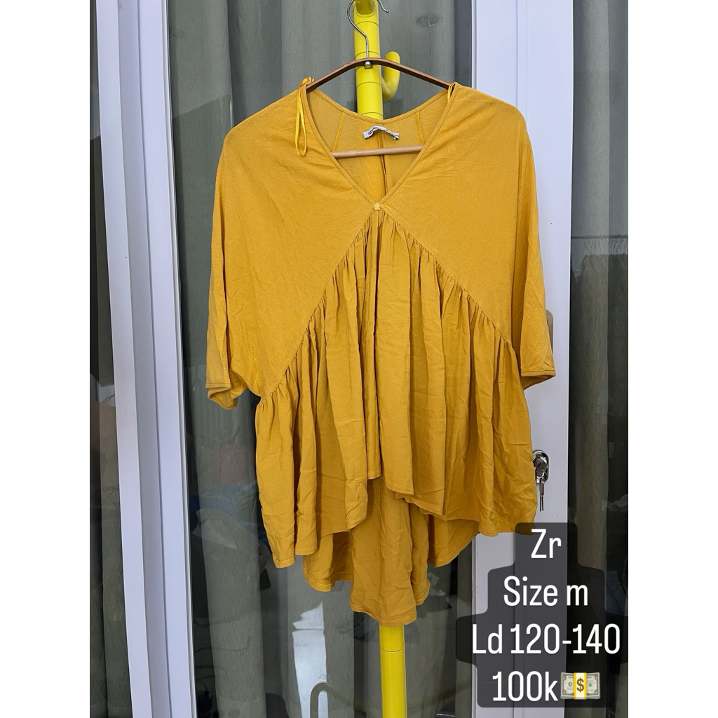 baju kuning bermerek z blouse wanita