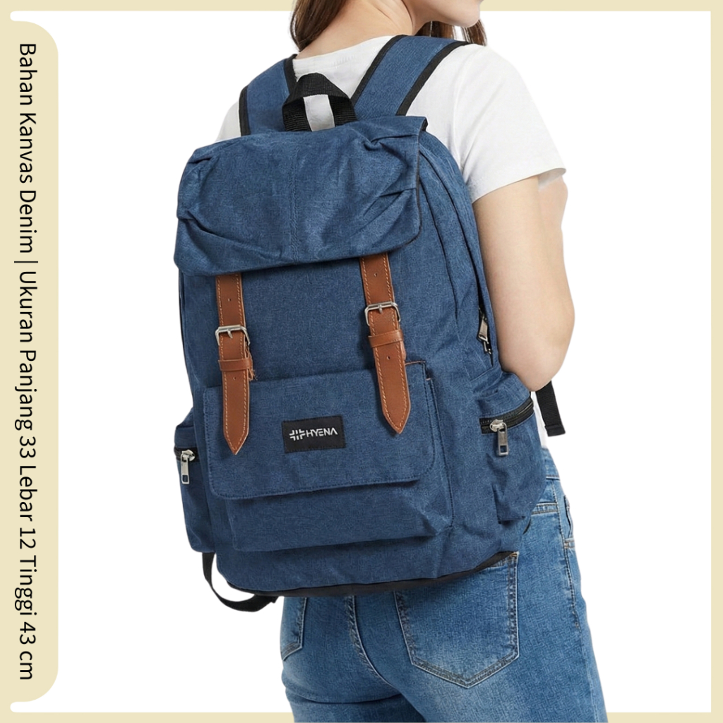 COD NEVSET SEMARANG - Tas Gendong Ransel Wanita/Pria Backpack Tas Punggung Tas Kuliah Lokal Murah