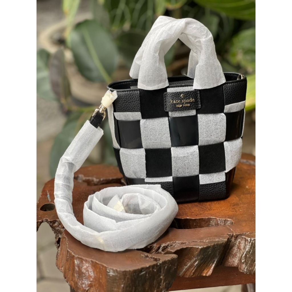 Tas Selempang KS Kate Spade Basket Mini Tote Bag