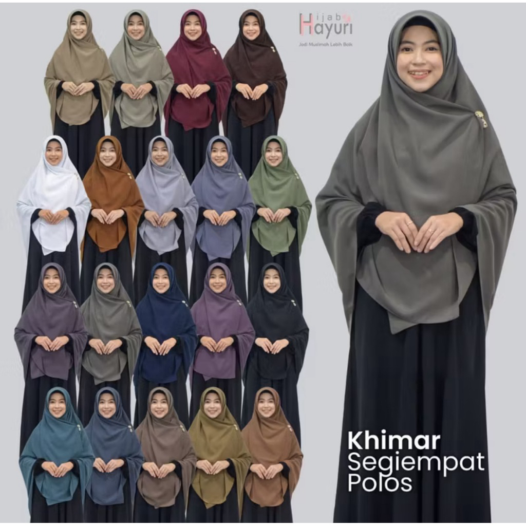 (PRELOVED) HIJAB HAYURI SEGI EMPAT 130x130 MURAHHH