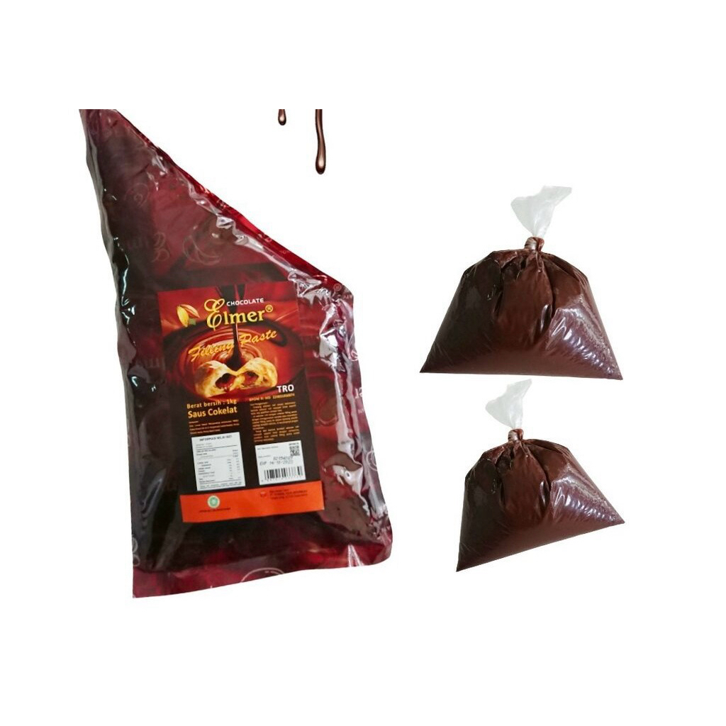 ELMER FILLING PASTE CHOCOLATE TROPICAL COKLAT PASTA FILLING KEMASAN REPACK