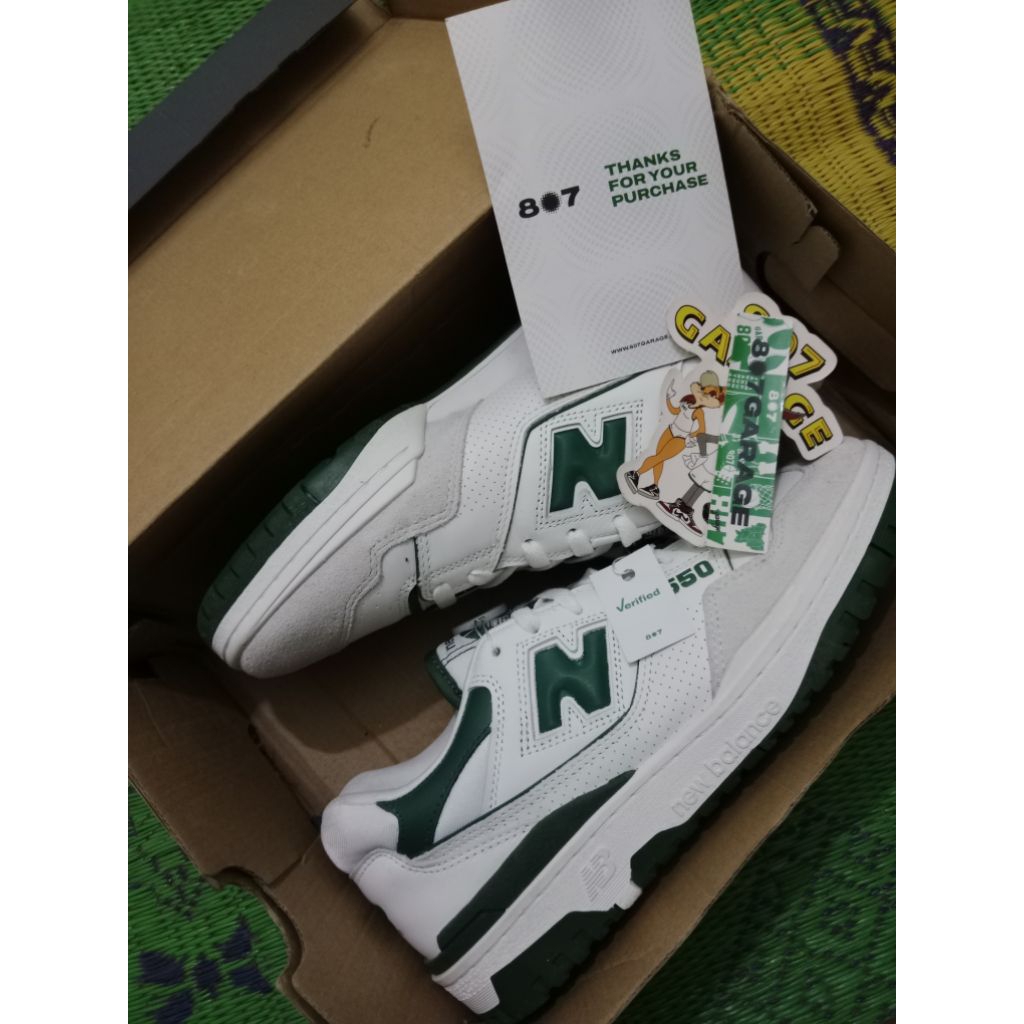 NB 550 GREEN WHITE