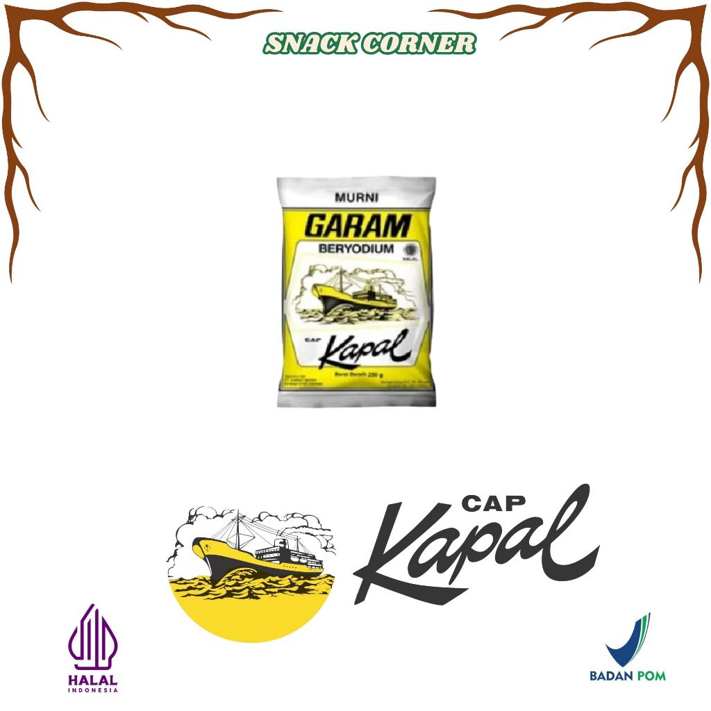 Garam Beryodium Cap Kapal 250gr – Garam Halus Sehat untuk Masakan
