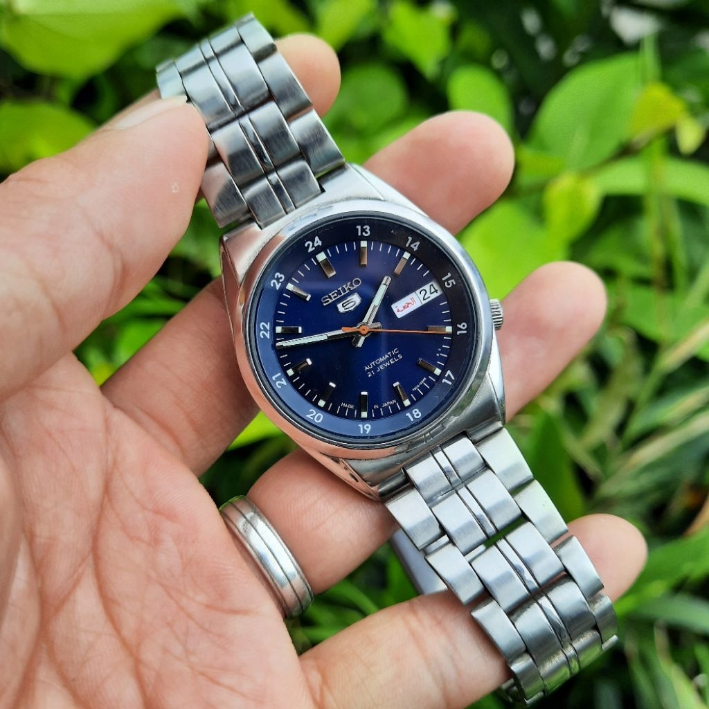 JDM Seiko 5 Automatic SNK563J1 Navy Blue Sunbrust 7s26-02C0 SNK563