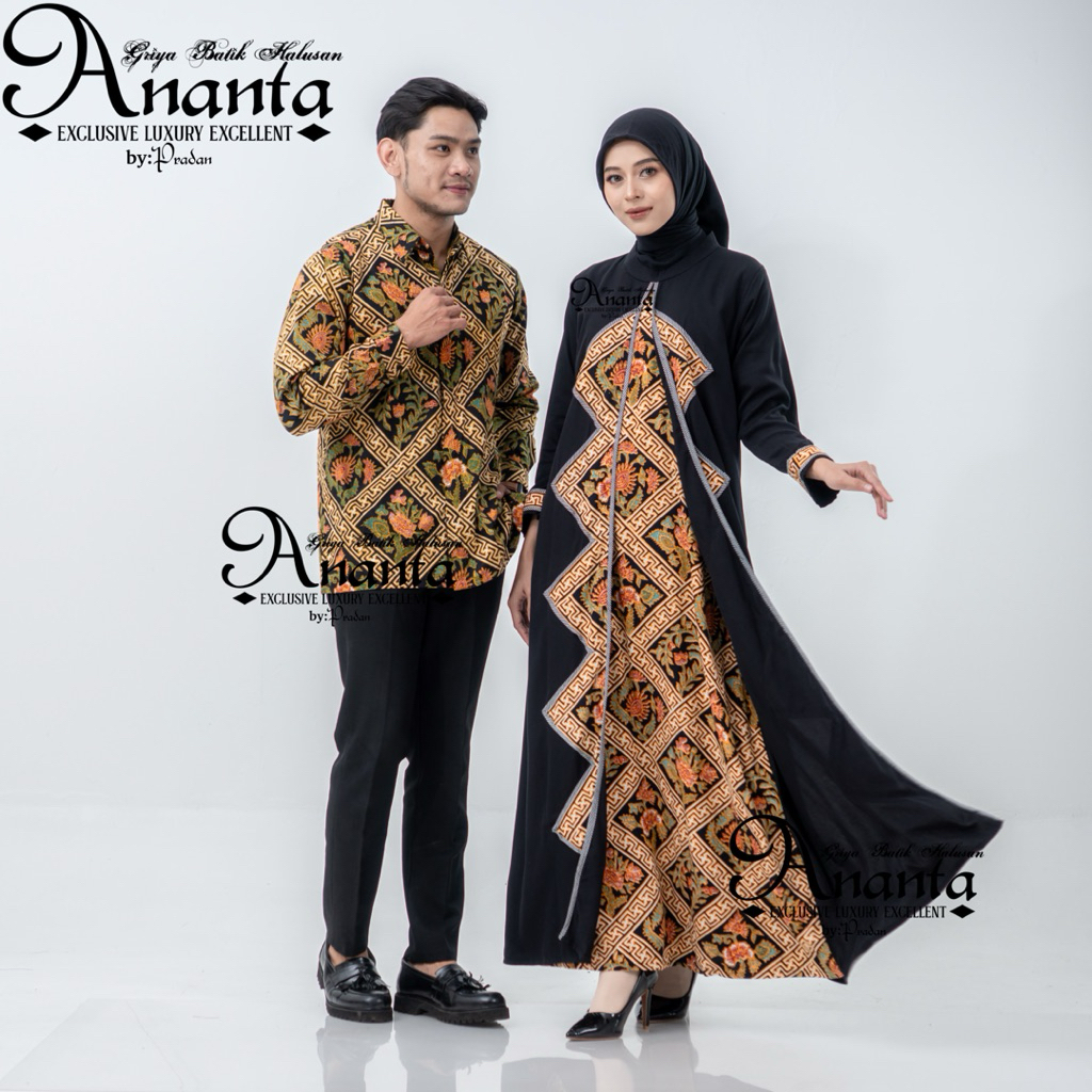 Batik Ananta Couple Sarimbitan Batik Halusan Exclusive Luxury Premium, Kemeja Batik Halusan Dan Gami
