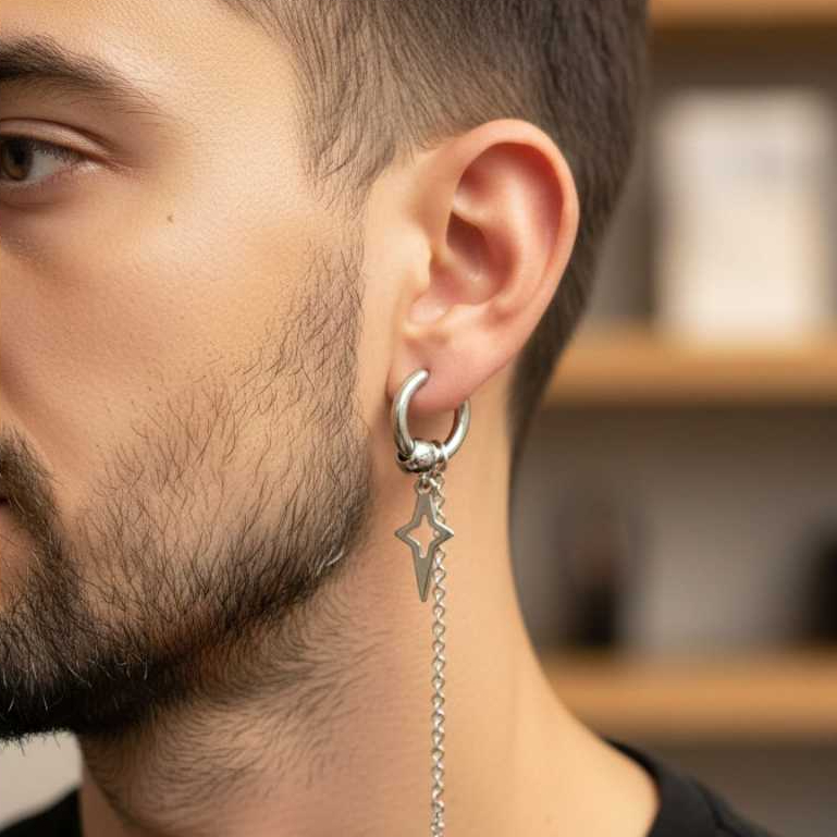Anting Titanium Giwang Bulat Pria Dan Wanita