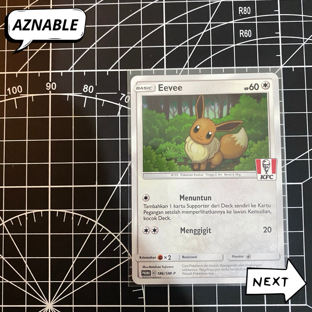 Kartu Promo Pokemon KFC | Eevee | Pokemon x KFC