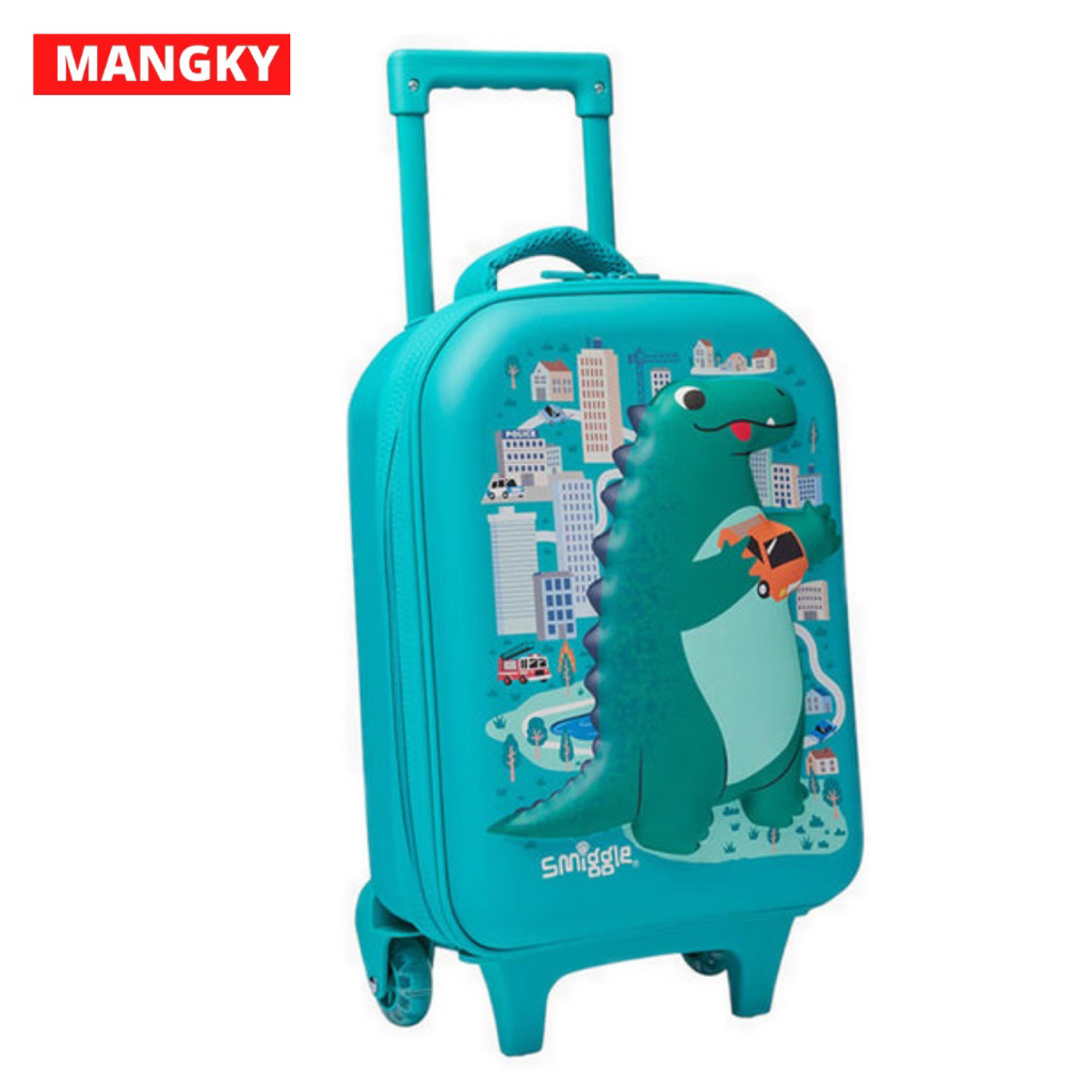 Smiggle dino Bag Trolley Htop Junior Adventurous Original
