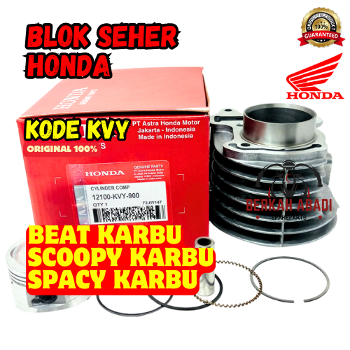 ORIGINAL BLOK SEHER HONDA KVY BEAT KARBU SCOOPY KARBU SPACY KARBU ORIGINAL HONDA AHM PRESISI