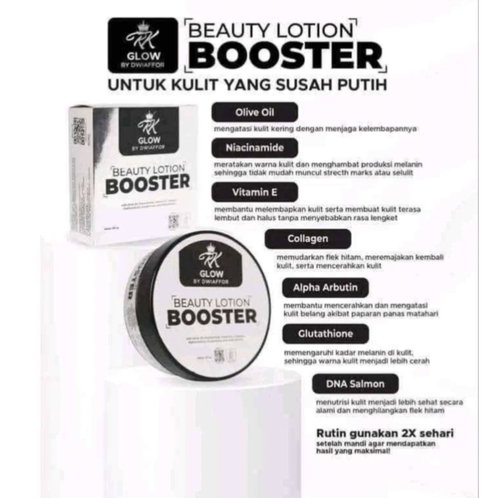 Lotion pemutih RK Glow original 250gr