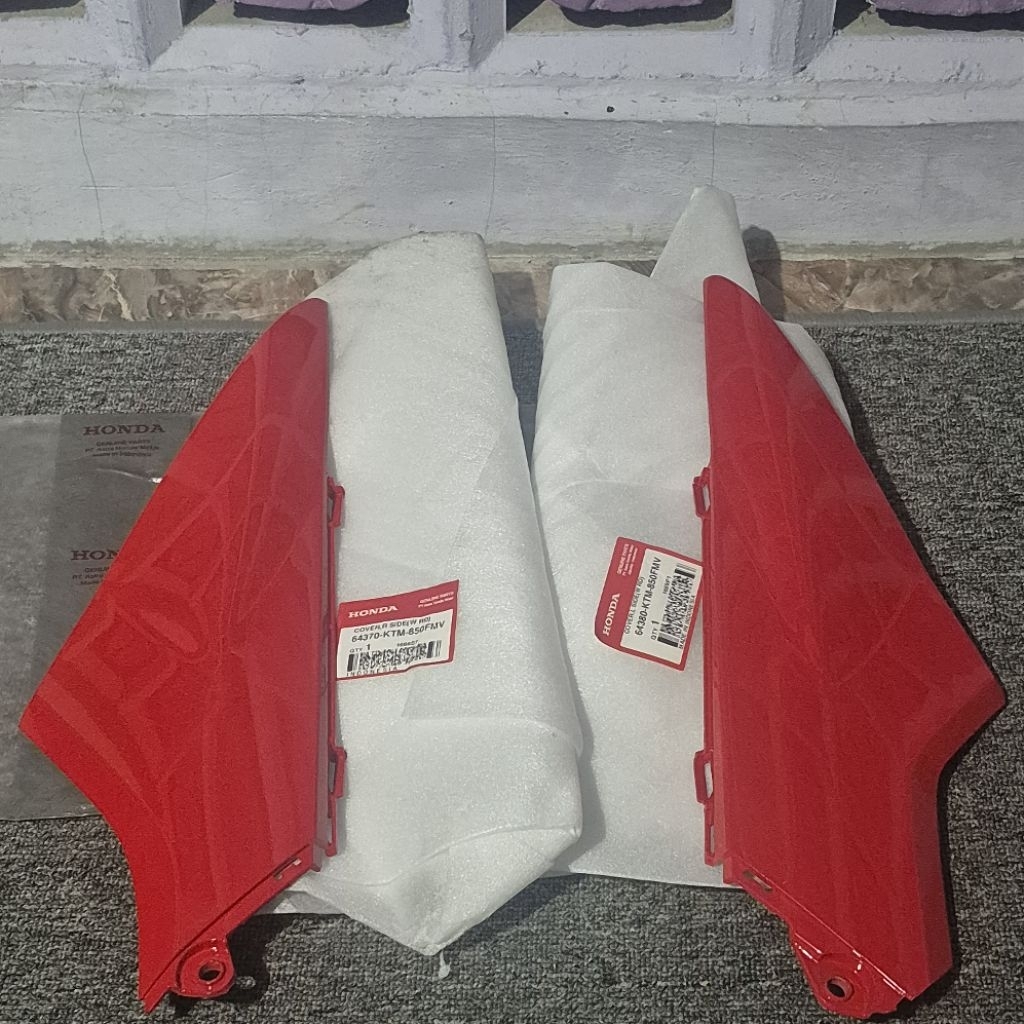 cover body bodi cover L R side samping belakang honda supra x125 old lama original ahm honda warna m