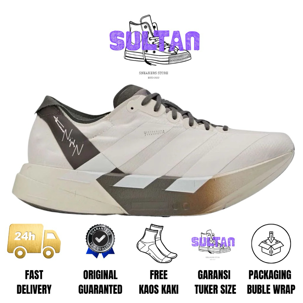 Sepatu Running Adizero Pro 4 Y-3 Alumina Cinder Original