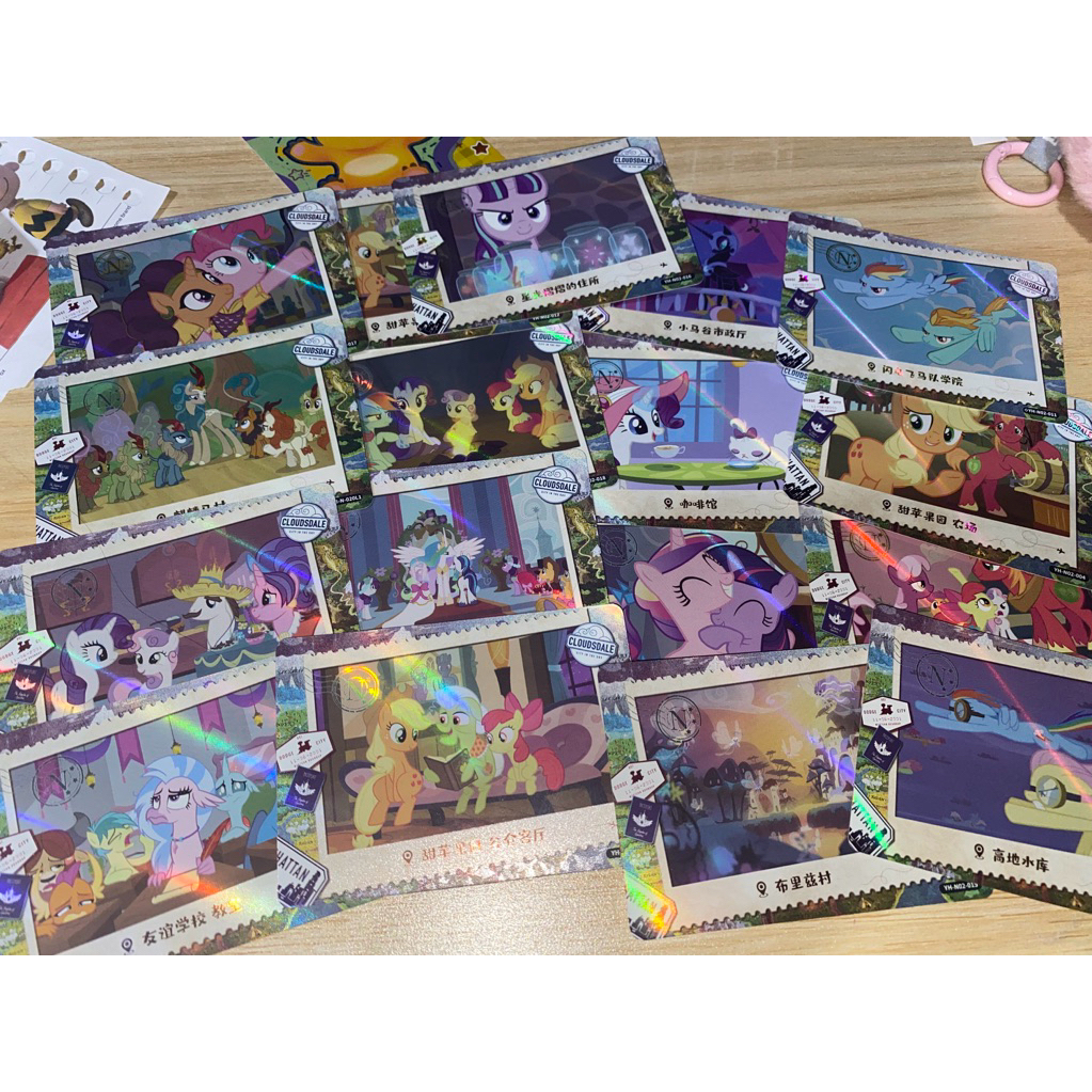 MLP card my little pony card rarity, pinkiepie, rainbowdash, applejack,twil