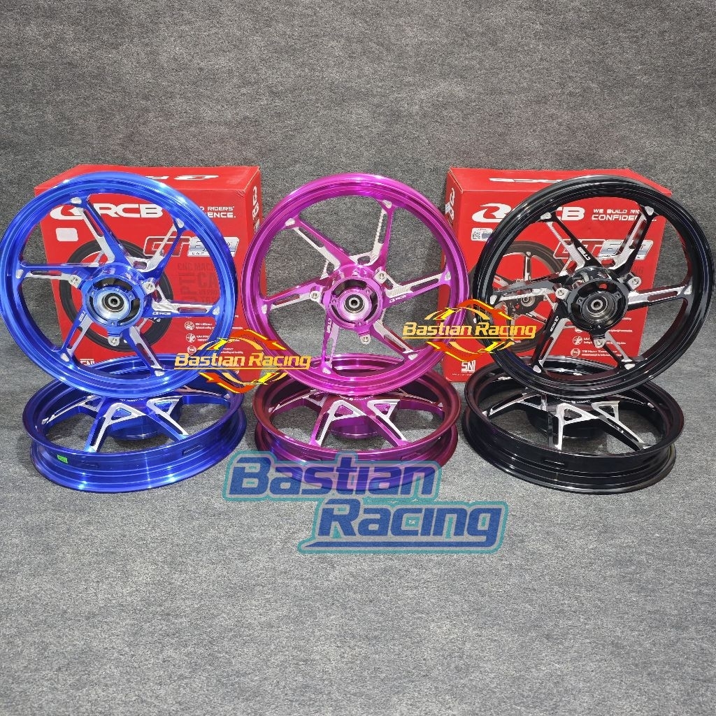 VELG RCB RACING CT600 AEROX RING 14 LEBAR 185x14 & 215x14 VELEG AEROX OLD AEROX NEW PELEK RCB CT 600