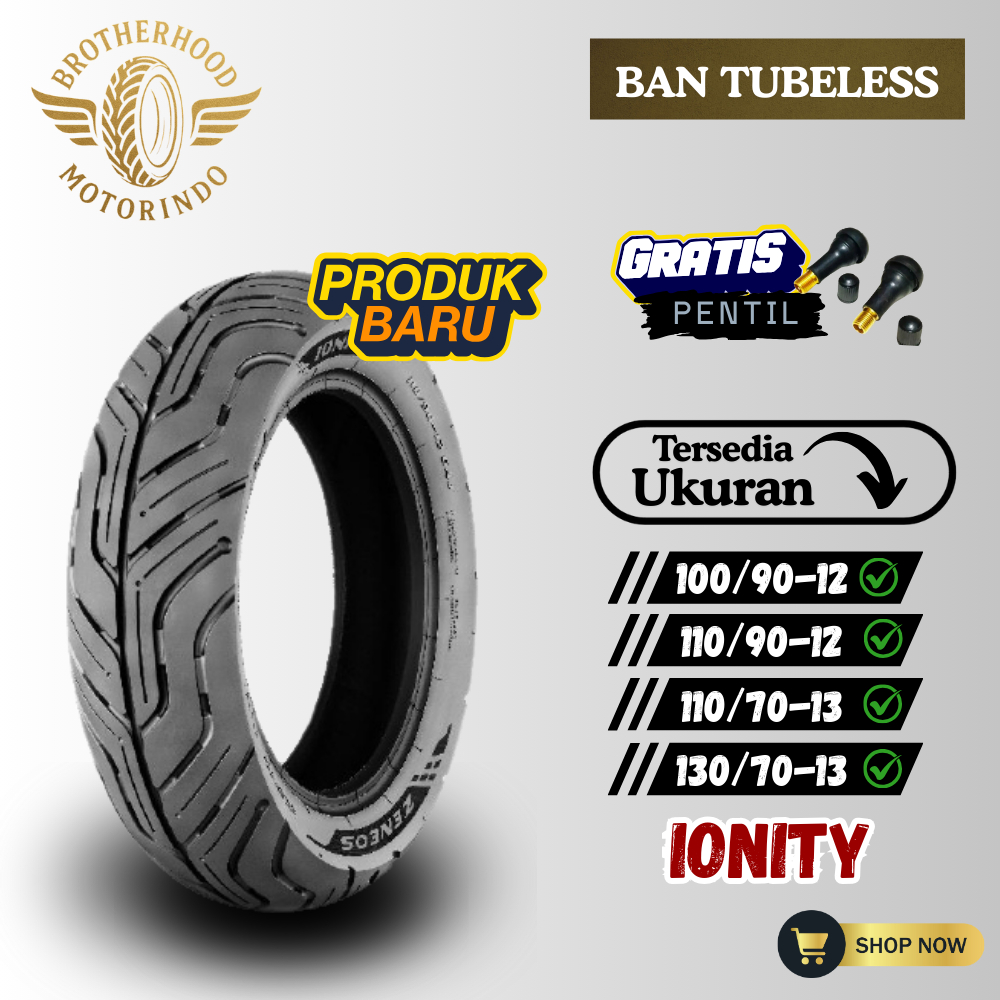 BAN ZENEOS IONITY TUBBLES (100/90-12 / 110/90-12) (110/70-13 / 130/70-13) BAN RING 12 / BAN MOTOR MA