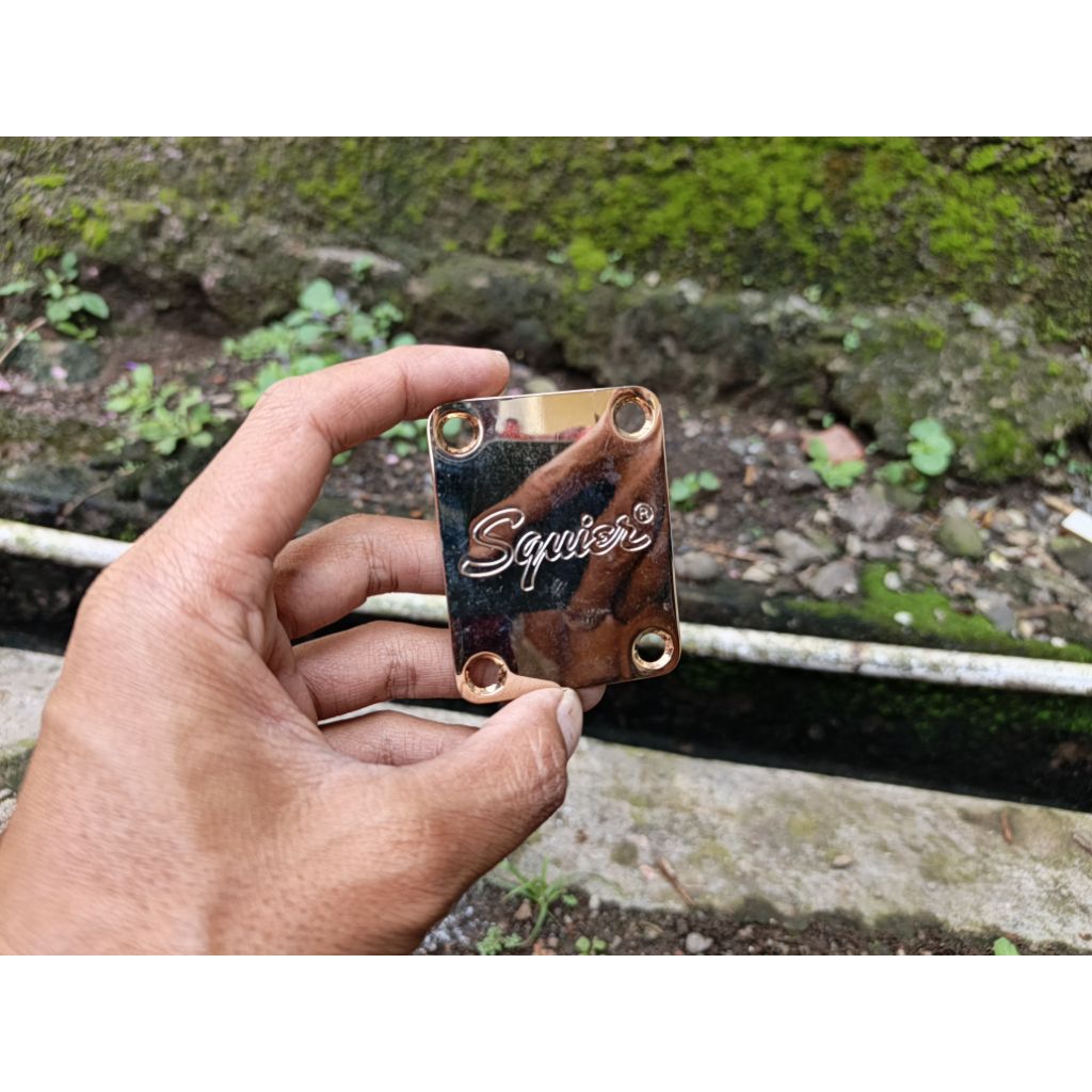 Plate Neck Gitar Squier Gold