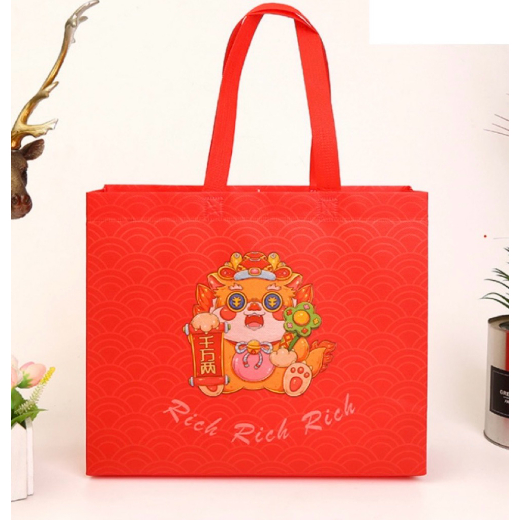 Tas spunbond imlek / goodie bag hampers imlek kantong souvenir chinese new year