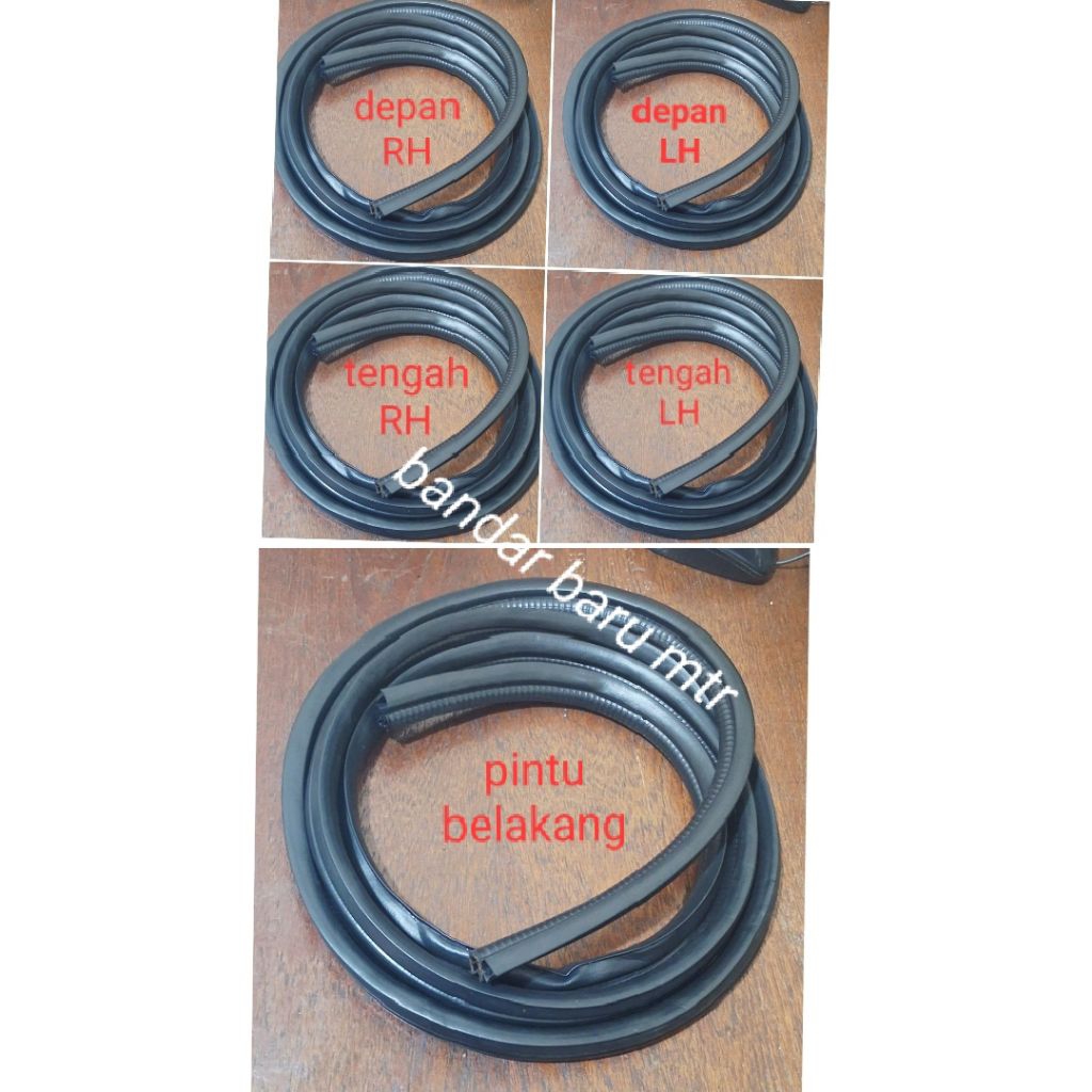 KARET BALON PEREDAM PINTU BAGIAN BODY MOBIL KIJANG GREND /SUPER (SET 5 PINTU)
