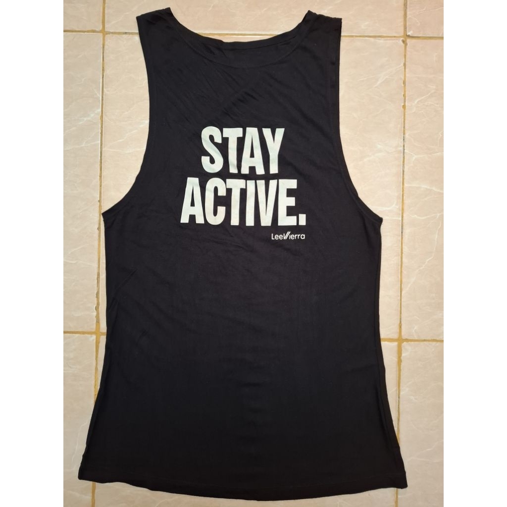 Preloved Atasan Baju Tanktop Olahraga Senam Zumba Lari Yoga Wanita Cewek Lee Vierra