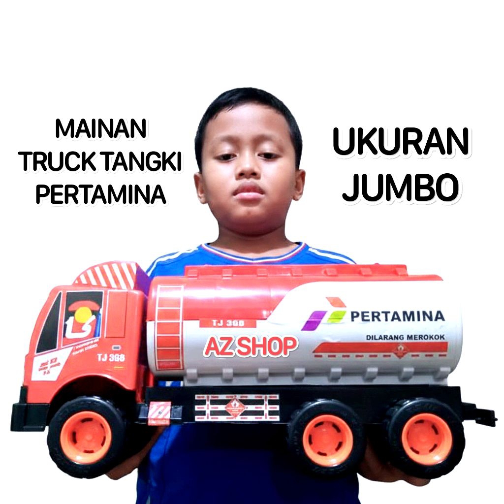 MAINAN TRUK TANGKI PERTAMINA TJ-369 UKURAN JUMBO