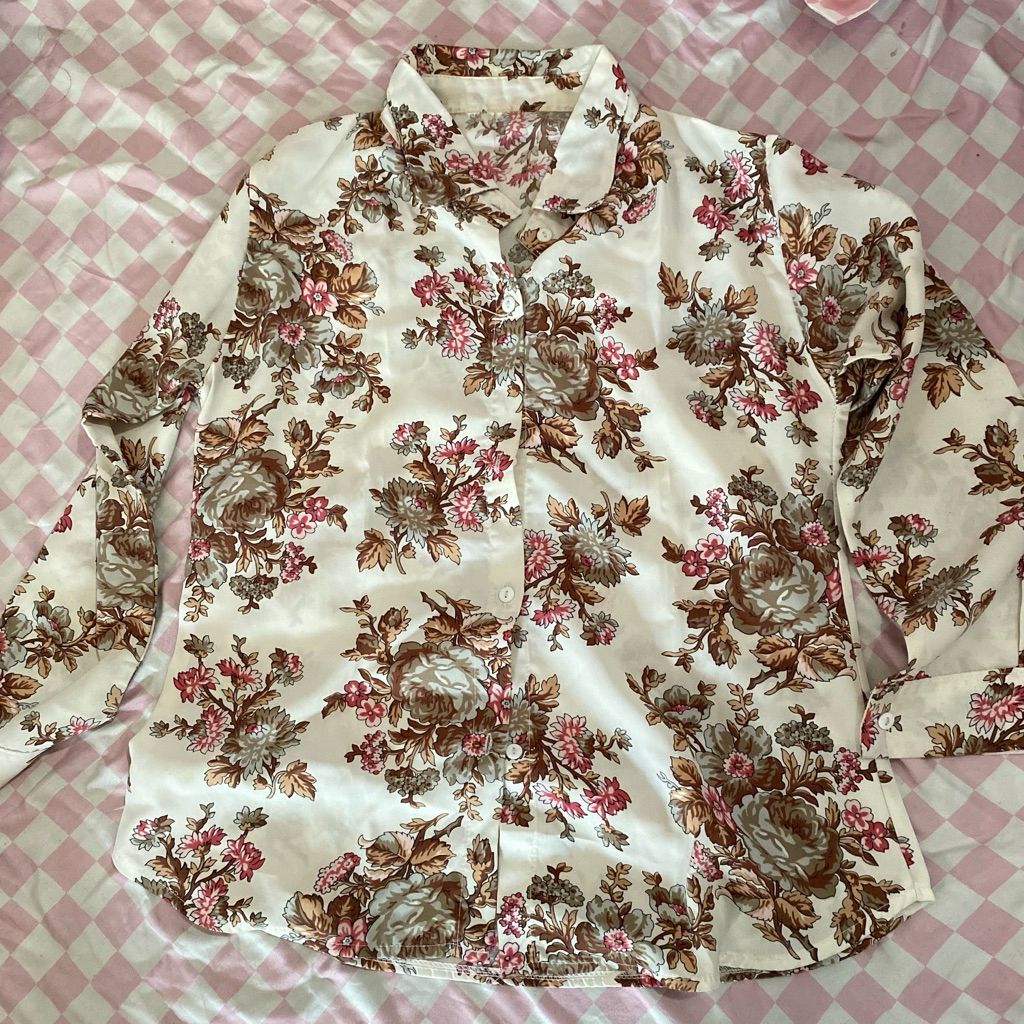 PL|kemeja bunga bunga