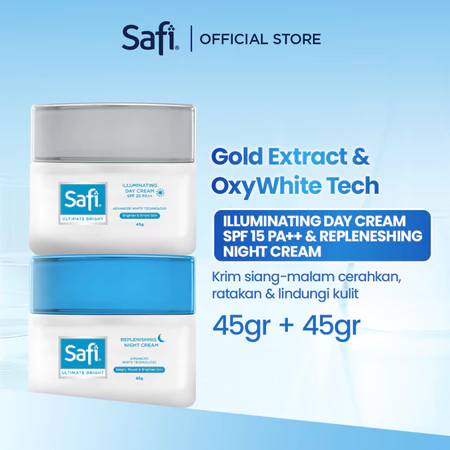 [AURA ] SAFI - Ultimate Bright Paket - Illuminating Day + Night Cream