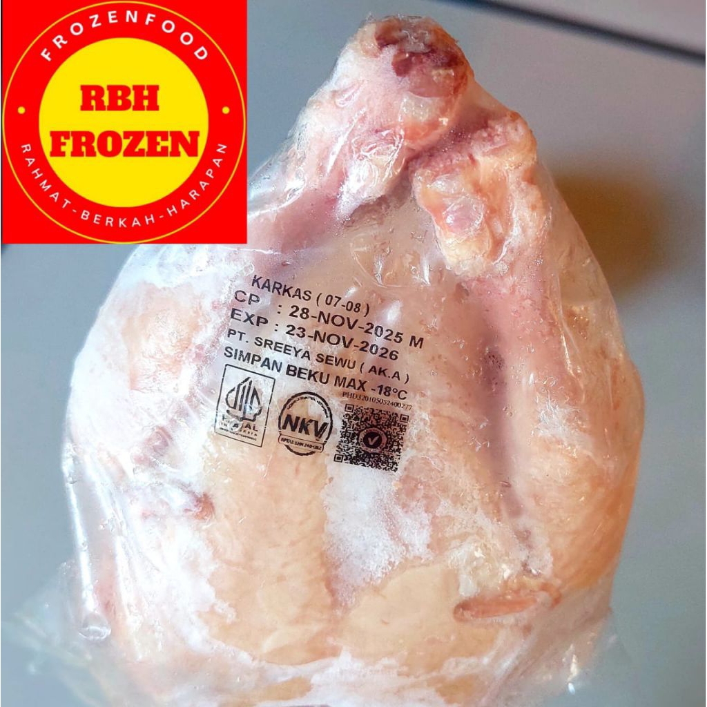 Ayam Broiler Utuh / Karkas 700 - 800 Gr