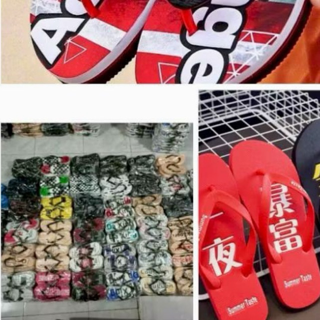 sandal spon wanita dewasa jepit lusinan harga grosir 36 40.cowok dewasa