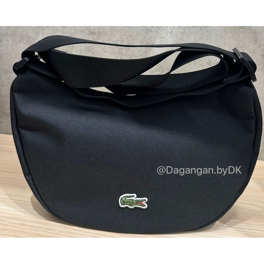 Tas Lacoste Sling Moon Bag Original 100% Full Black