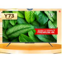COOCAA LED Google TV 4K 75 inch 75Y73 / 75-Y73 - Dolby Audio - Garansi Resmi
