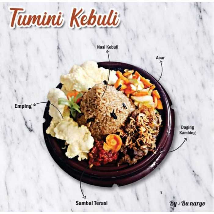 Nasi Tumpeng Mini Kebuli  Sekat Siap Saji Instant Halal
