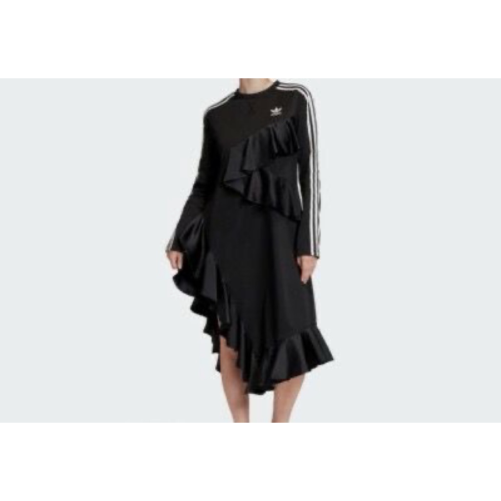 Preloved Adidas Women Black - Ruffle Fashion Dress