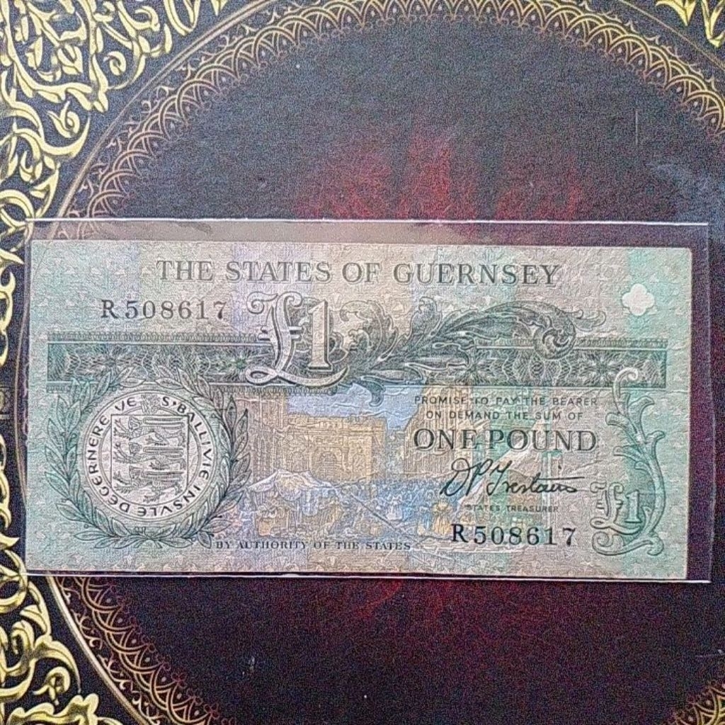 Uang Guernsey 1 pound vf