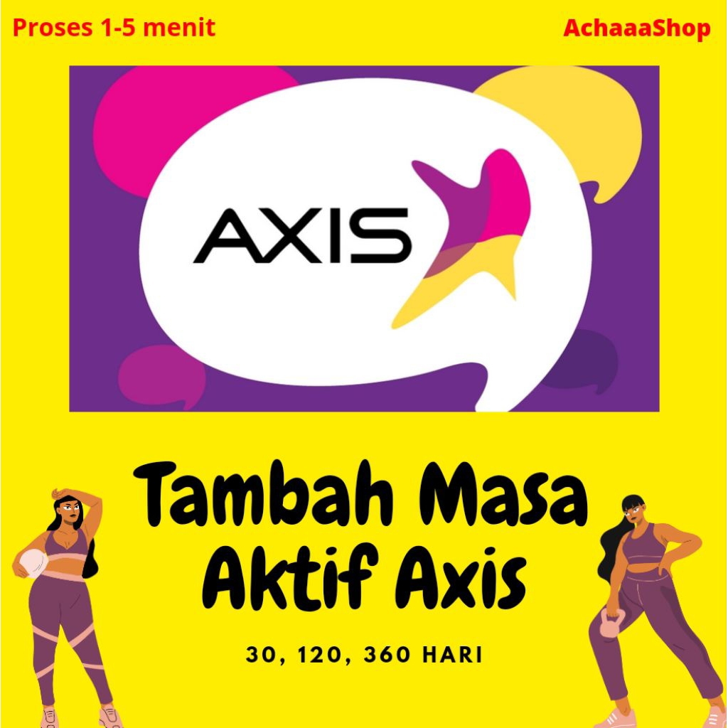 PROMO Perpanjang Masa Aktif Kartu Axis 1 bulan - Tambah Masa Aktif Proses Cepat Dengan Penyimpanan D