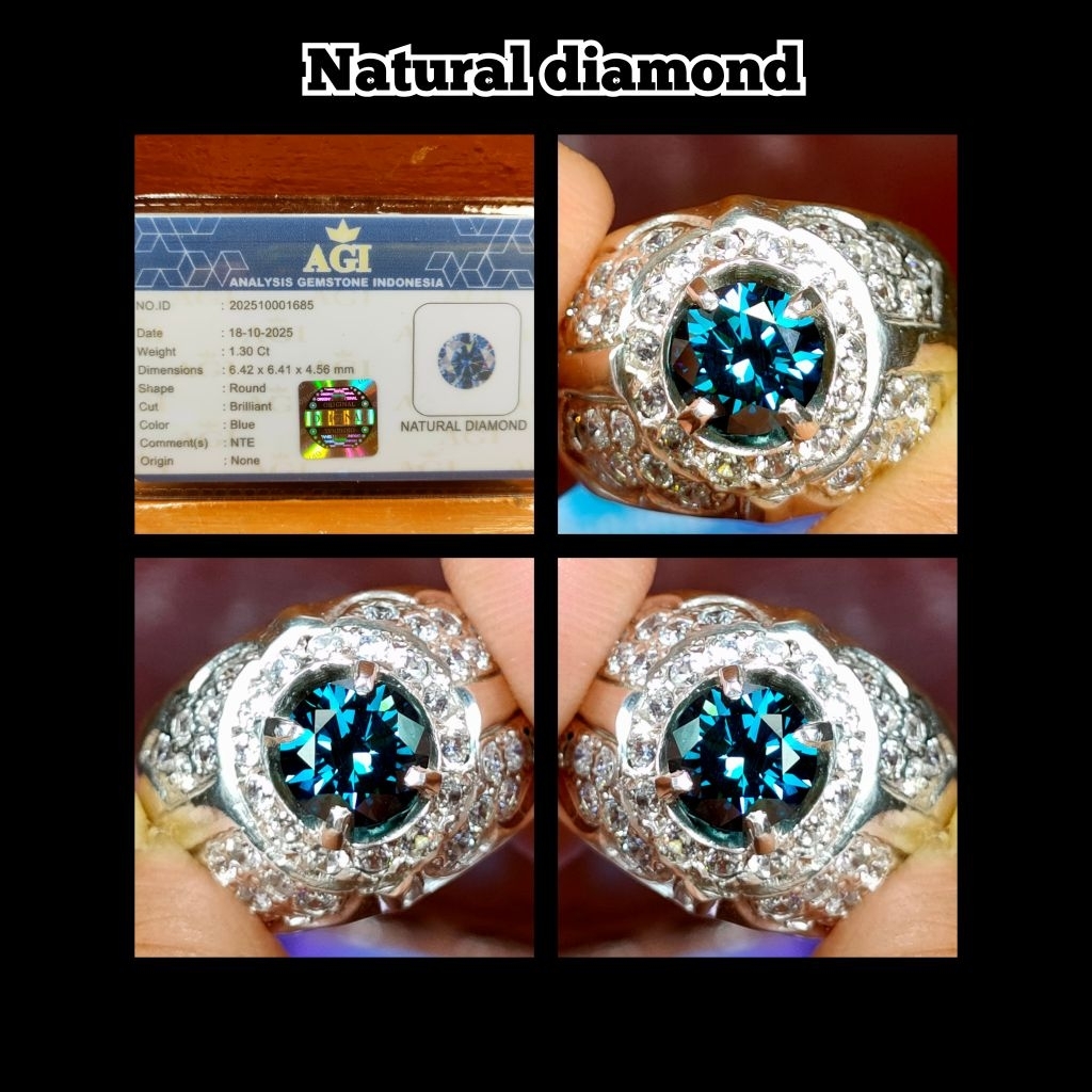 NATURAL BATU BERLIAN BIRU EROPA vvs1