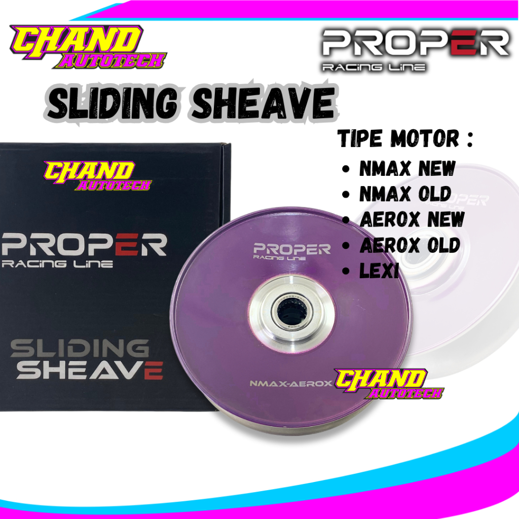 Pulley Belakang Sliding Sheave Proper Nmax Aerox Lexi Pulley CVT Belakang Proper Racing Line