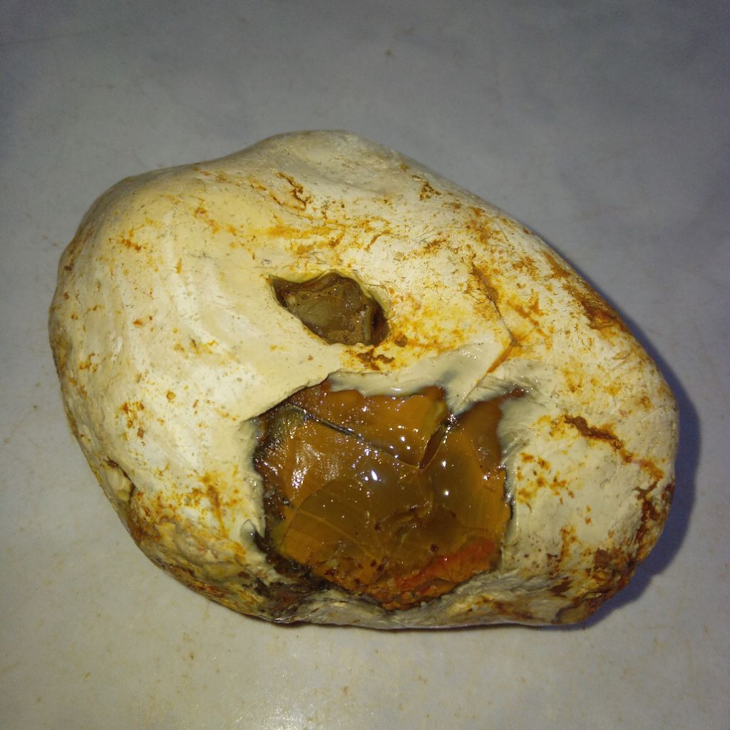 Natural Bahan Batu Akik Kuning Golkar Asli Sumatera