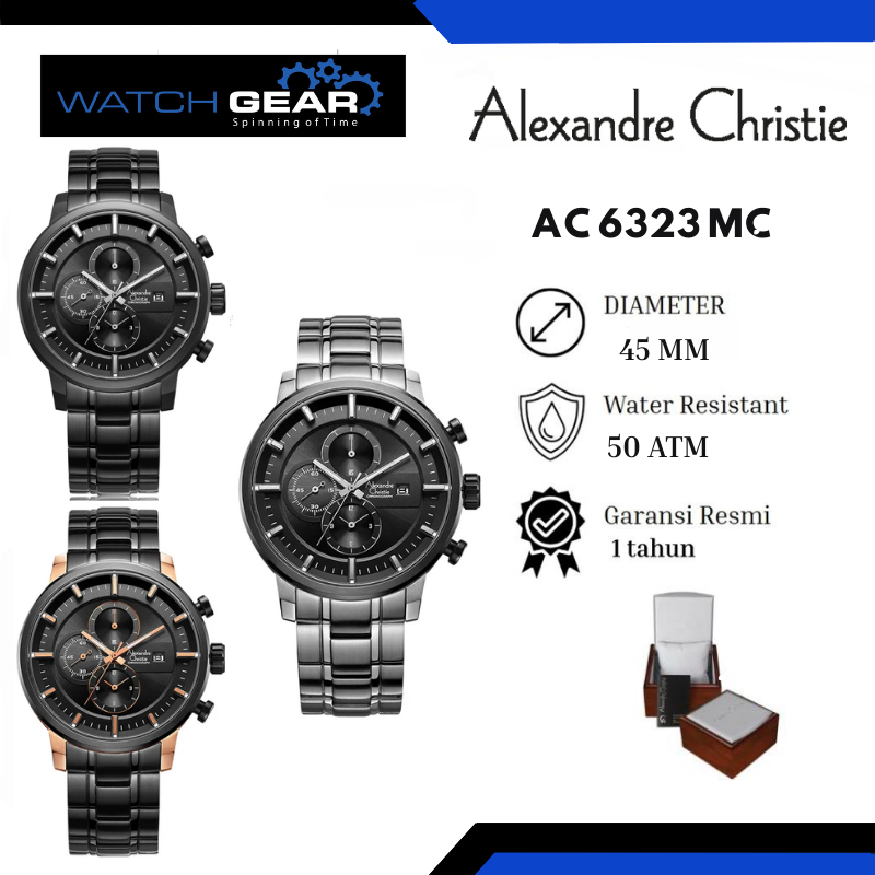 Jam tangan pria ALEXANDRE CHRISTIE AC 6323 MC