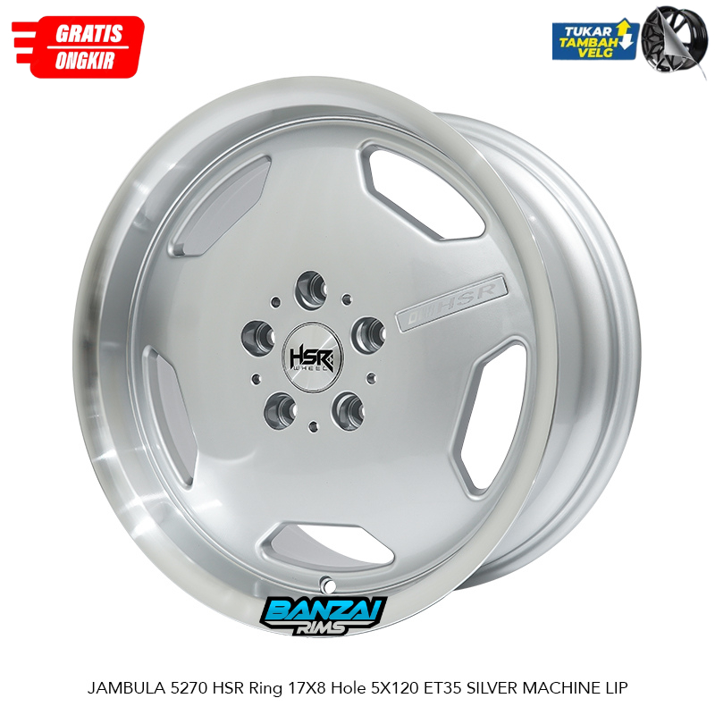 VELG HSR MONOBLOCK JAMBULO RING 17 HSR WHEEL BUAT BMW 5X120