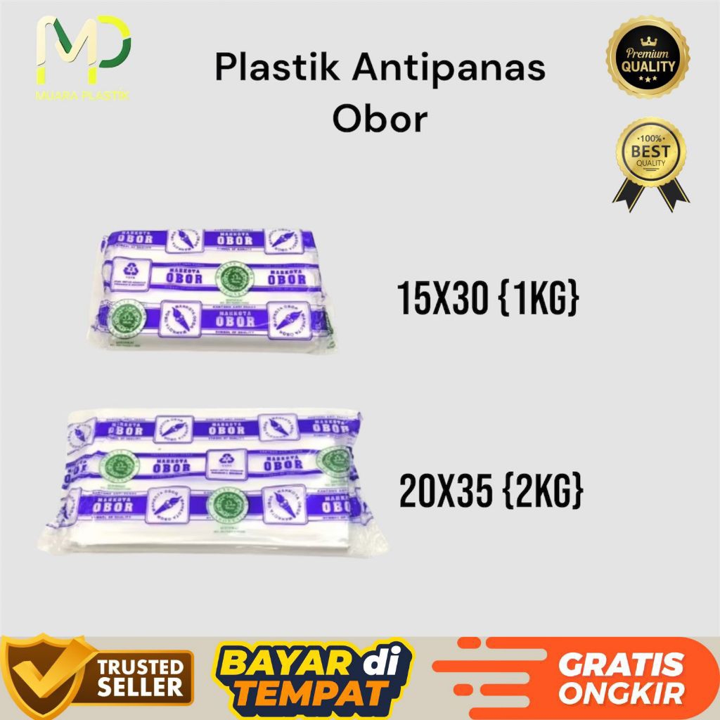 Kantong Plastik HD Anti-Panas Obor/Plastik Anti-Panas 15x30 20x35