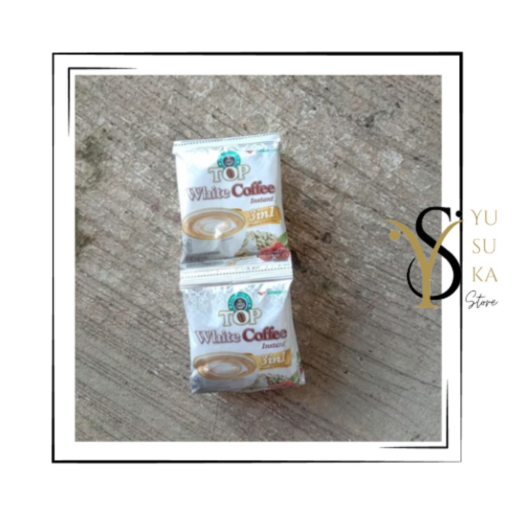 {YS}TOP WHITE COFFEE 1 Renceng (10 Sachet)