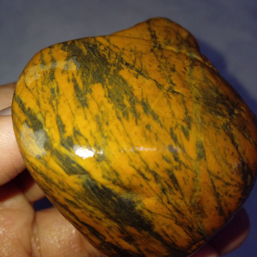 Natural Batu Akik Motif Belang Macan Sumatera